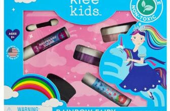 Luna Star Klee Kids Play Makeup Kit. Gentle and Non-Toxic. Kid-Friendly. Made in USA. (Rainbow Fairy)