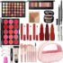 Professional Makeup Kit for Women Girls Full Kit with Mirror 58 Colors All in One Make up Gift Set Included Eyeshadow,Compact Powder,Blusher,Lipstick,Eyebrow Pencil,Gitter Gel,Eyeliner,Mascara (N)
